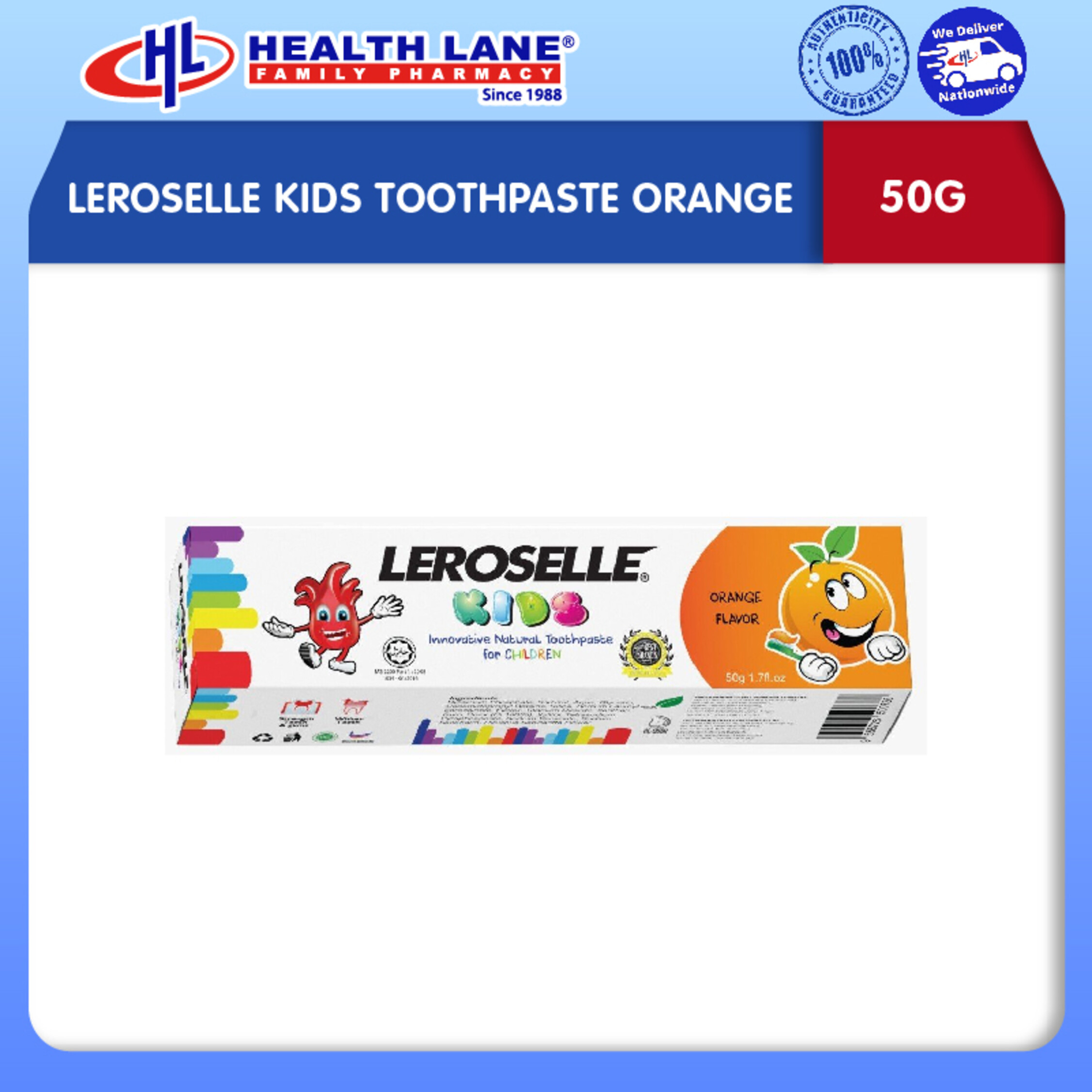 LEROSELLEKANAK-KANAKS UBAT GIGI OREN (50G)